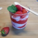 "Erdbeertraum" - ein Frischkäse-Erdbeer-Joghurt-Dessert