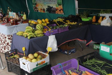 Obst- und Gemüse auf dem Markt in Teguise