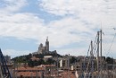 Marseille, Blich über den Vieux Port zur Cathedrale de la Garde